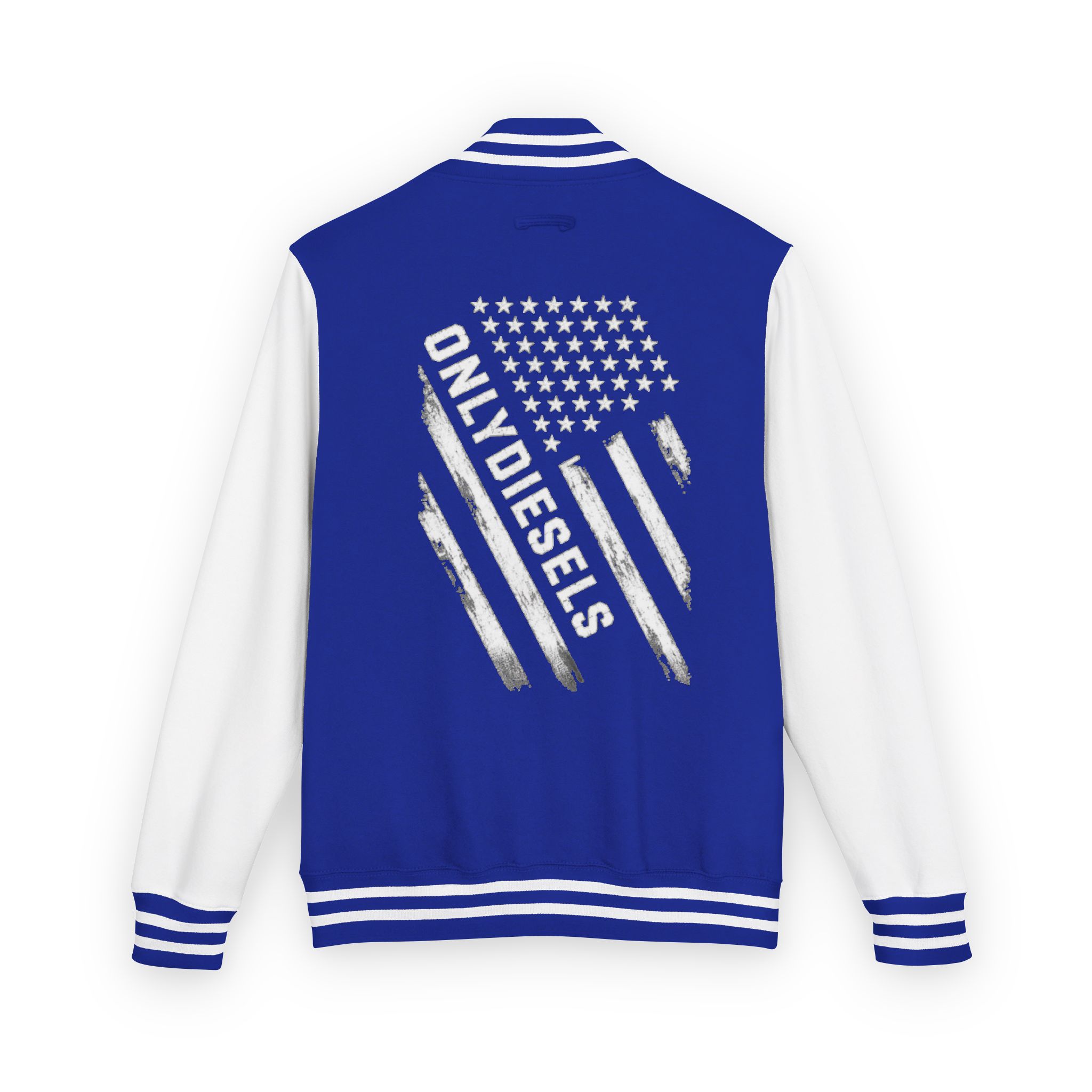 Letterman Jacket — "Only Diesels" American Flag Design - Image 6