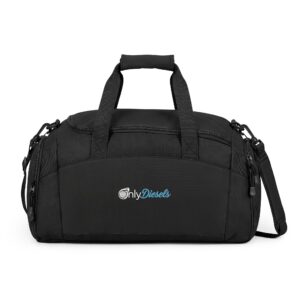 Only Discreets Black Gym Bag — Compact Travel & Workout Duffel