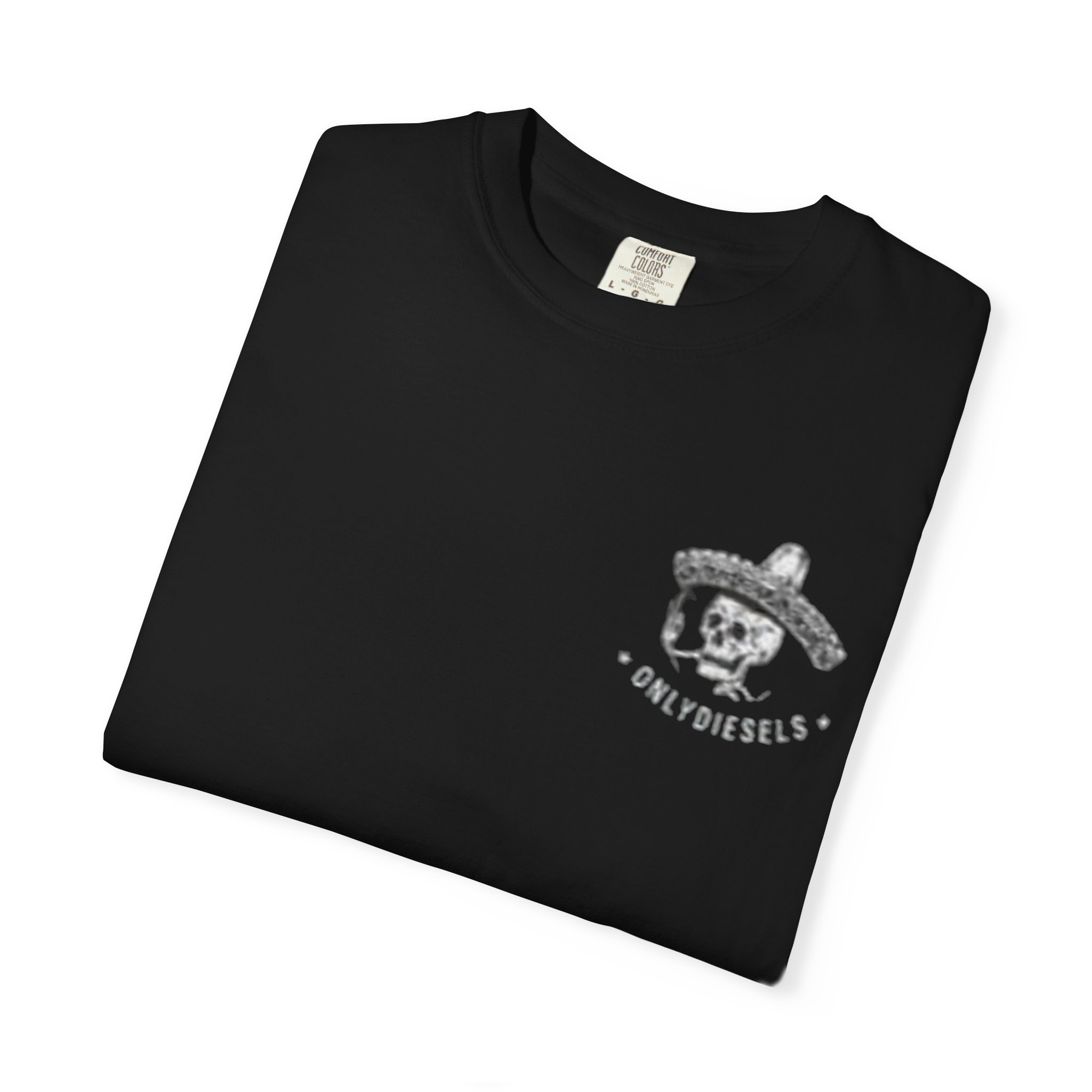 T-Shirt — 'Tacos in Hell' Skull Sombrero Graphic Tee - Image 3