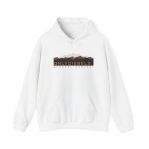 Only Diesels Mountain Logo Hoodie — Retro Outdoor Graphic Sweatshirt