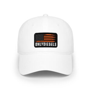 Only Diesels Flag Patch Cap — Low Profile Baseball Hat for Diesel Enthusiasts
