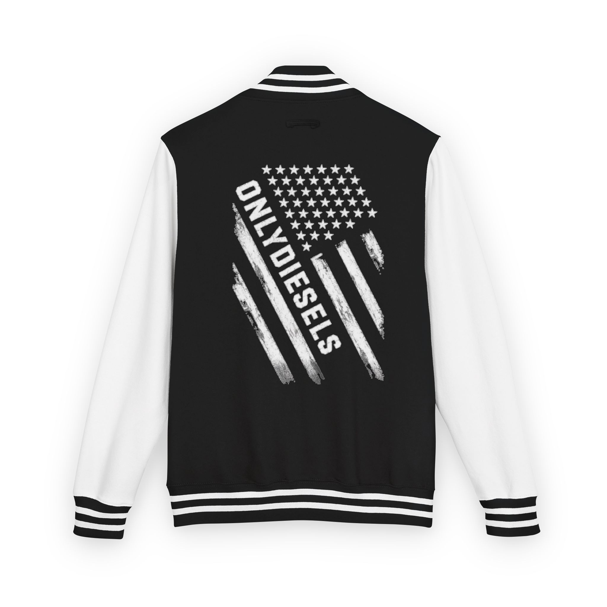Letterman Jacket — "Only Diesels" American Flag Design - Image 3
