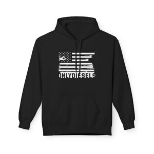 Diesel Crew Hoodie – ‘Only Diesels’ American Flag Graphic