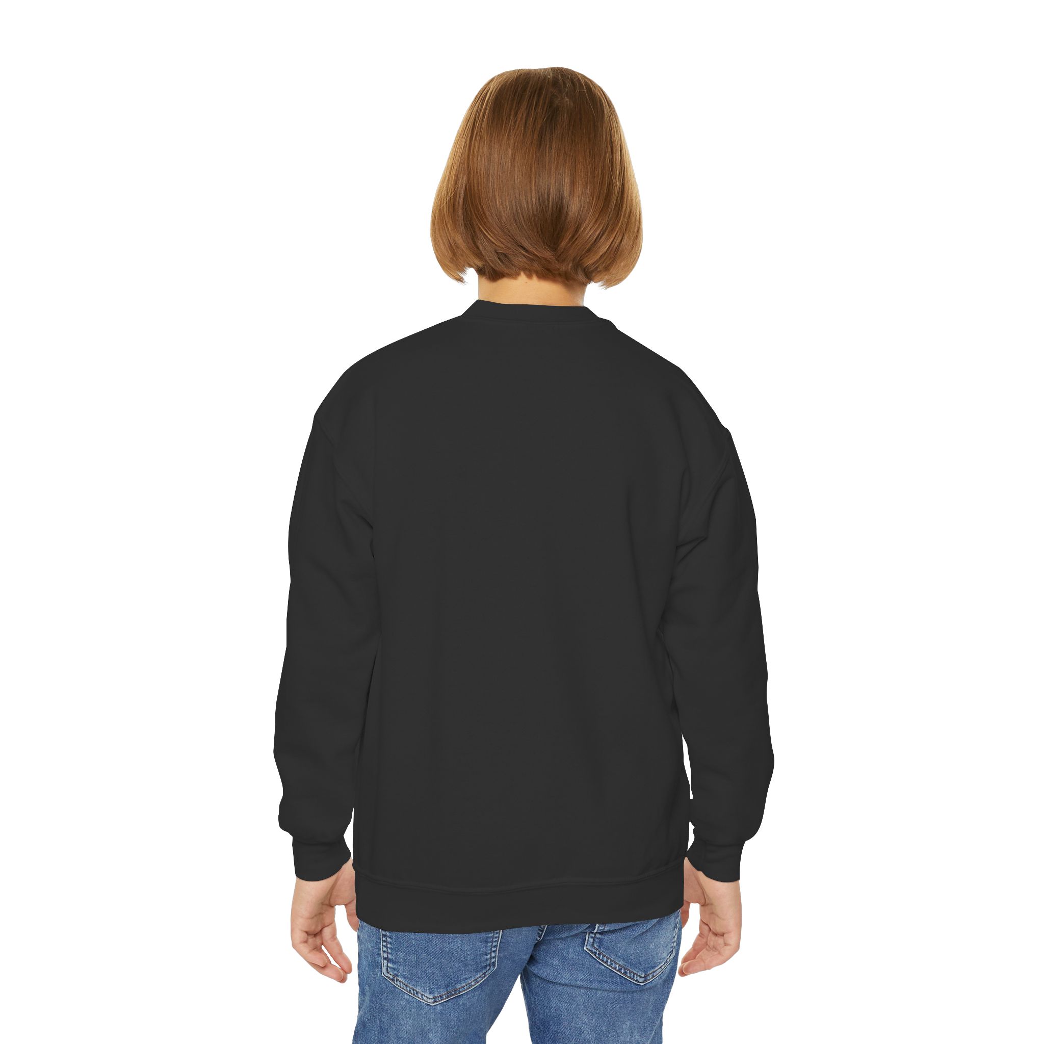 Youth Crewneck Sweatshirt — Retro Antler Graphic Pullover - Image 4