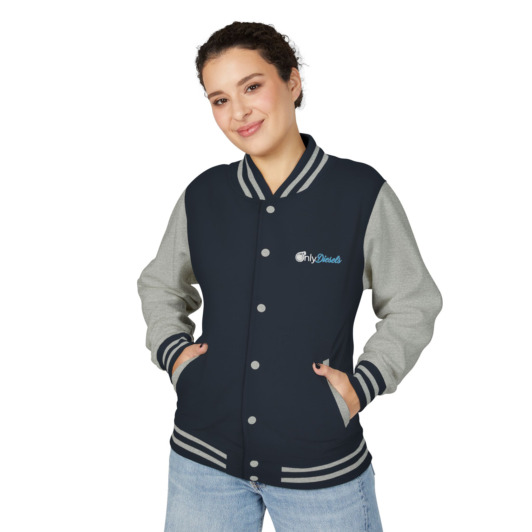 Letterman Jacket — "Only Diesels" American Flag Design - Image 15