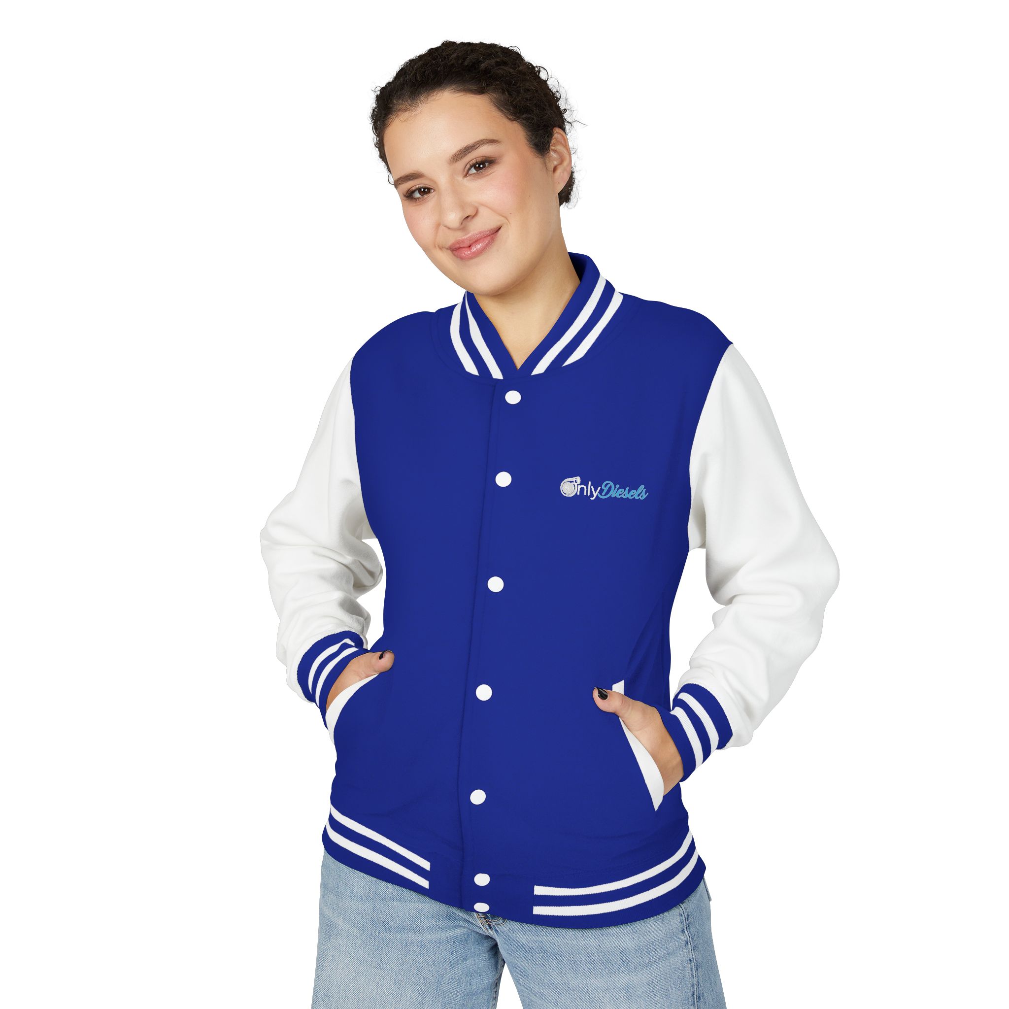 Letterman Jacket — "Only Diesels" American Flag Design - Image 7