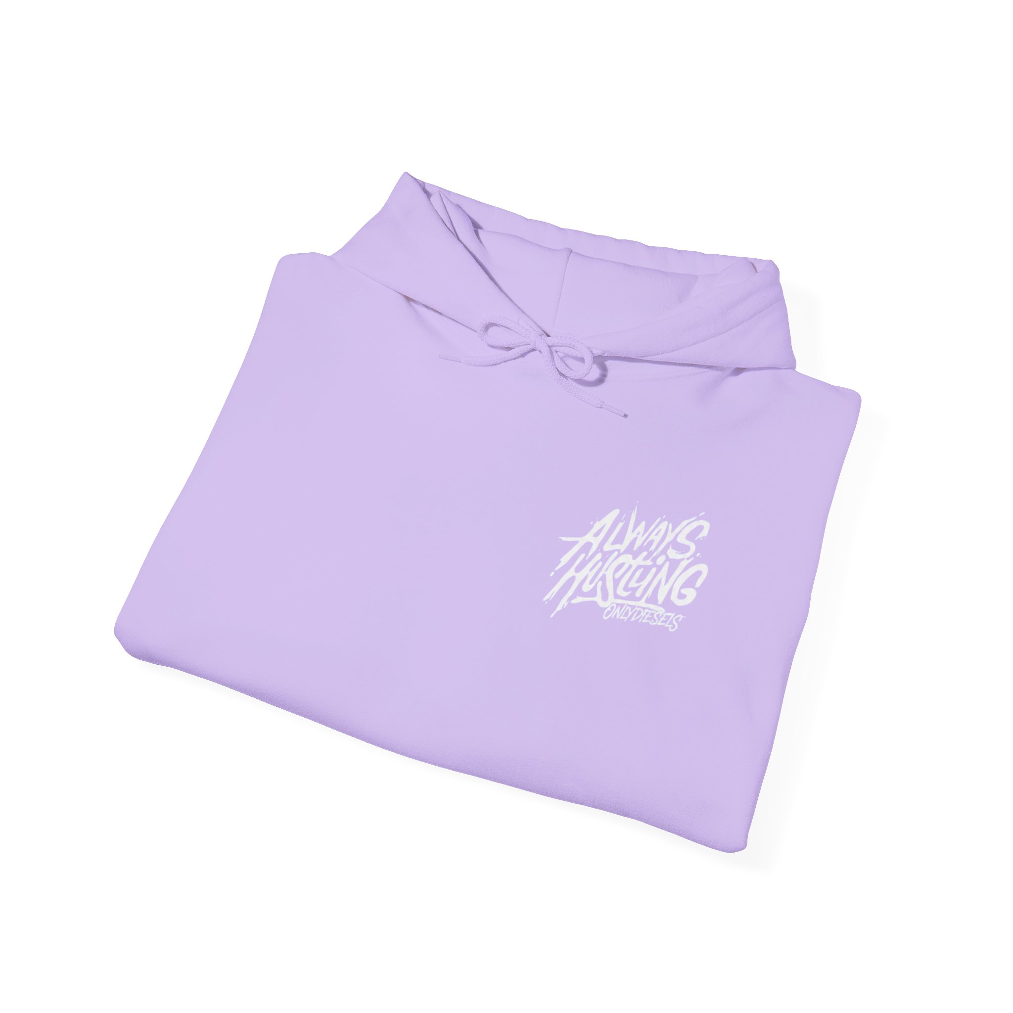 Hoodie — "Always Hustling" Lavender Graphic Hoodie - Image 4