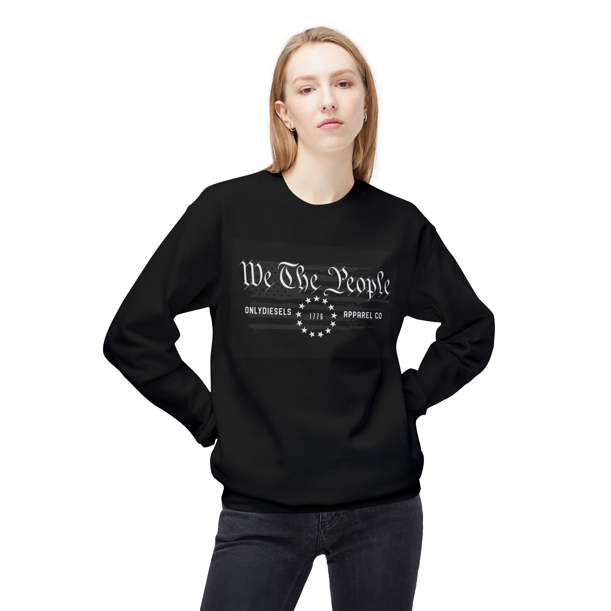 We The People Crewneck Sweatshirt — Patriotic Graphic Pullover - Image 2