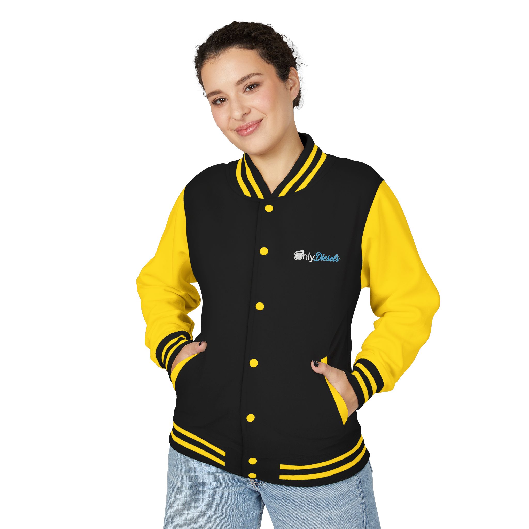 Letterman Jacket — "Only Diesels" American Flag Design - Image 19