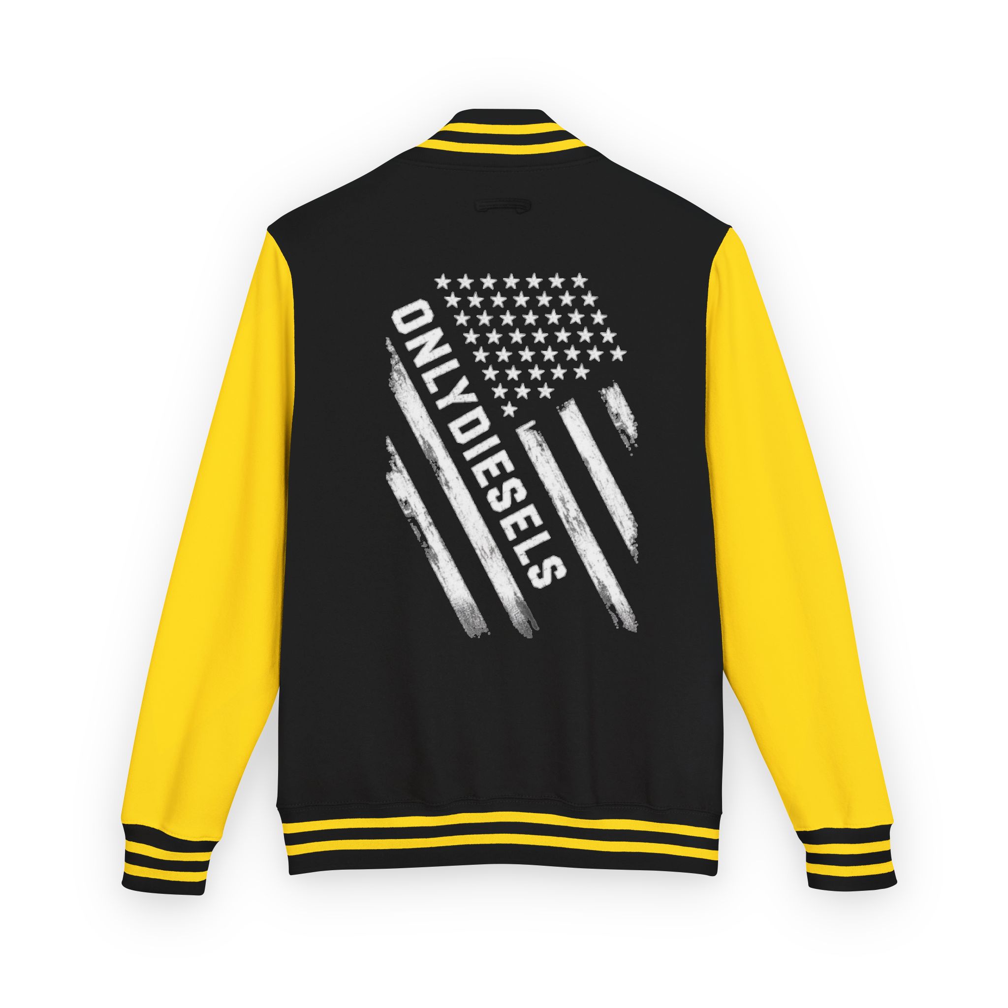 Letterman Jacket — "Only Diesels" American Flag Design - Image 18