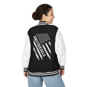 Letterman Jacket — “Only Diesels” American Flag Design