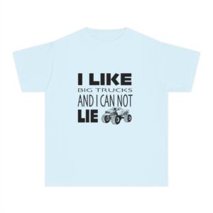 Youth Tee – “I Like Big Trucks And I Cannot Lie” Kids Graphic Shirt